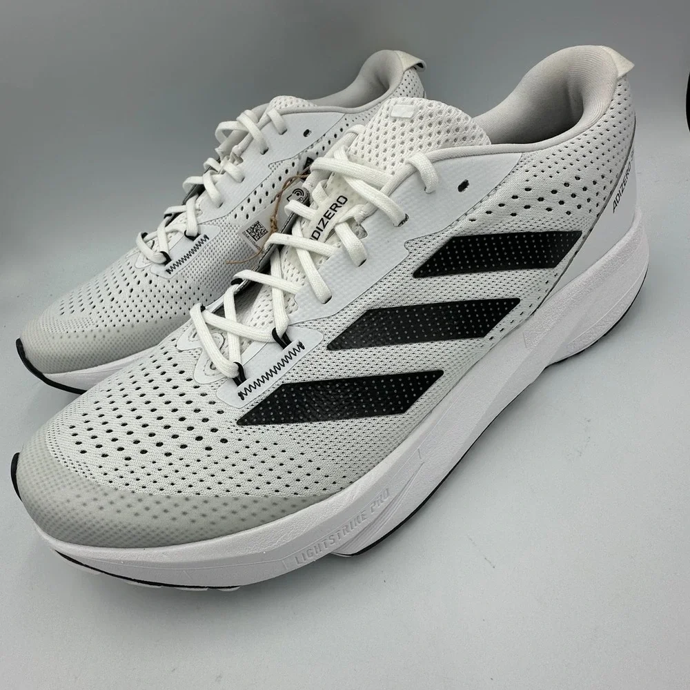Adidas Adizero SL Running Shoes Men 9 Cloud White Black HQ1352 Lightstrike PRO